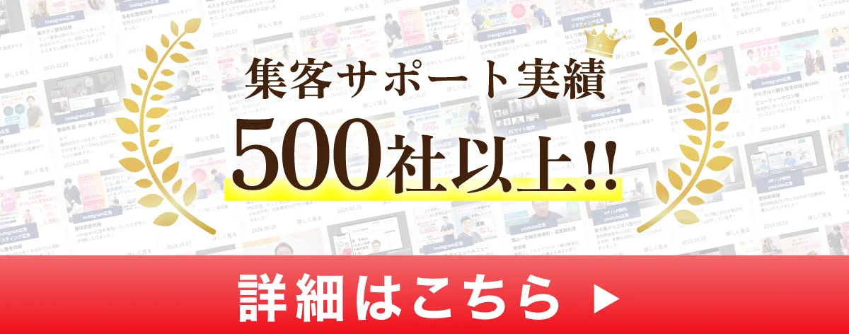 集客サポート実績500社以上