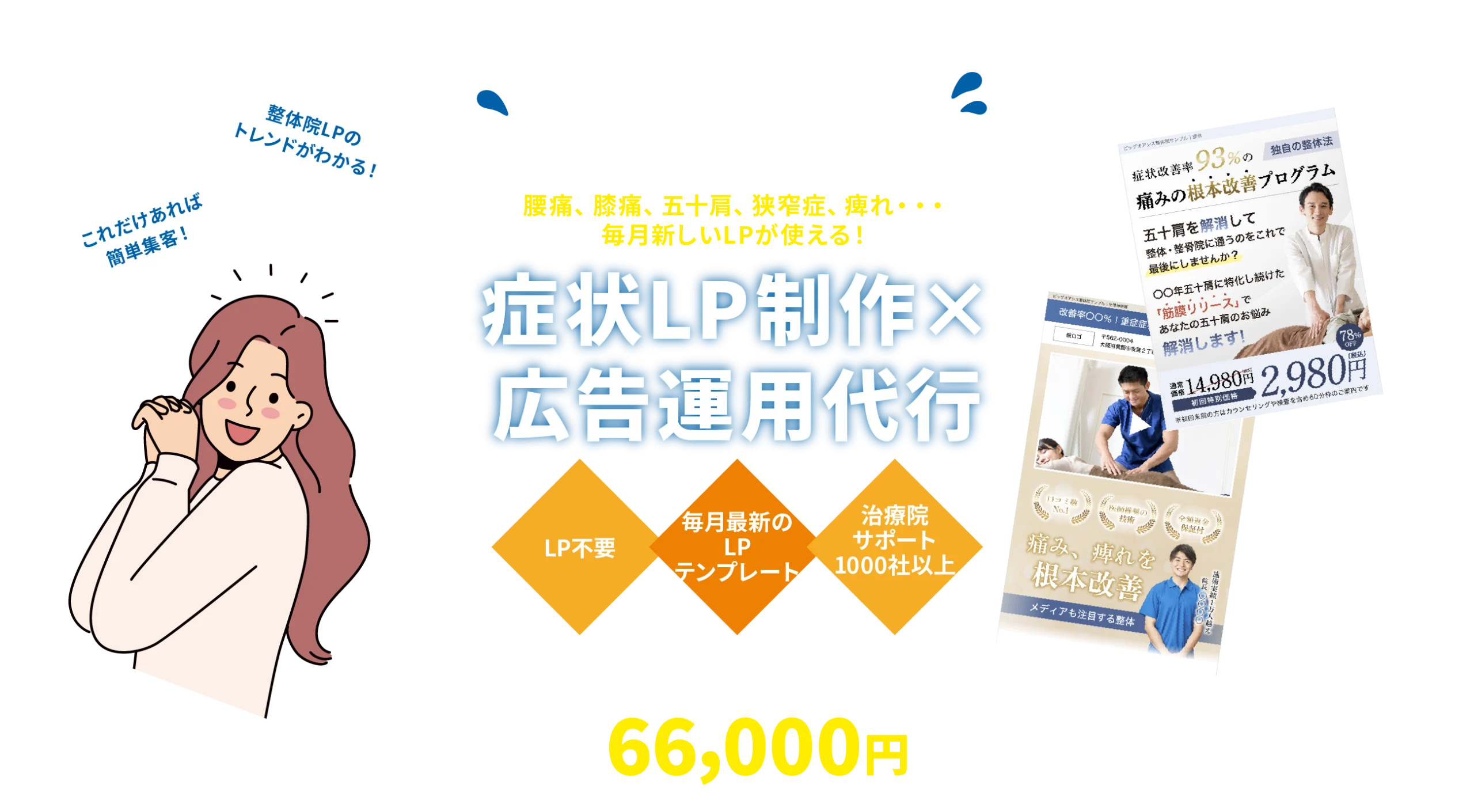 症状LP制作×広告運用代行